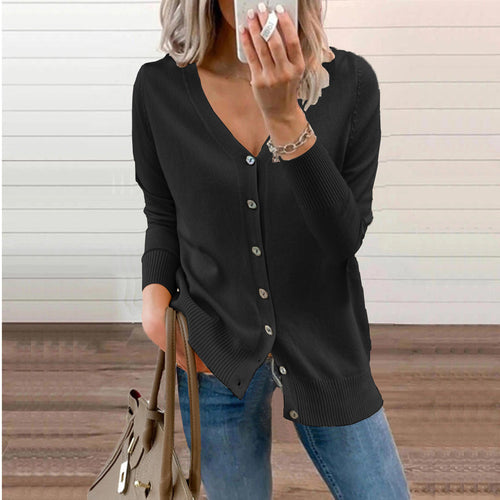 W&W Mode | Knopf Strick Cardigan Pullover