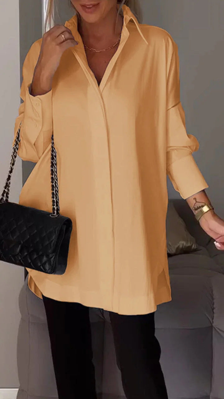 W&W Mode | Einfacher Pullover Langarmshirt