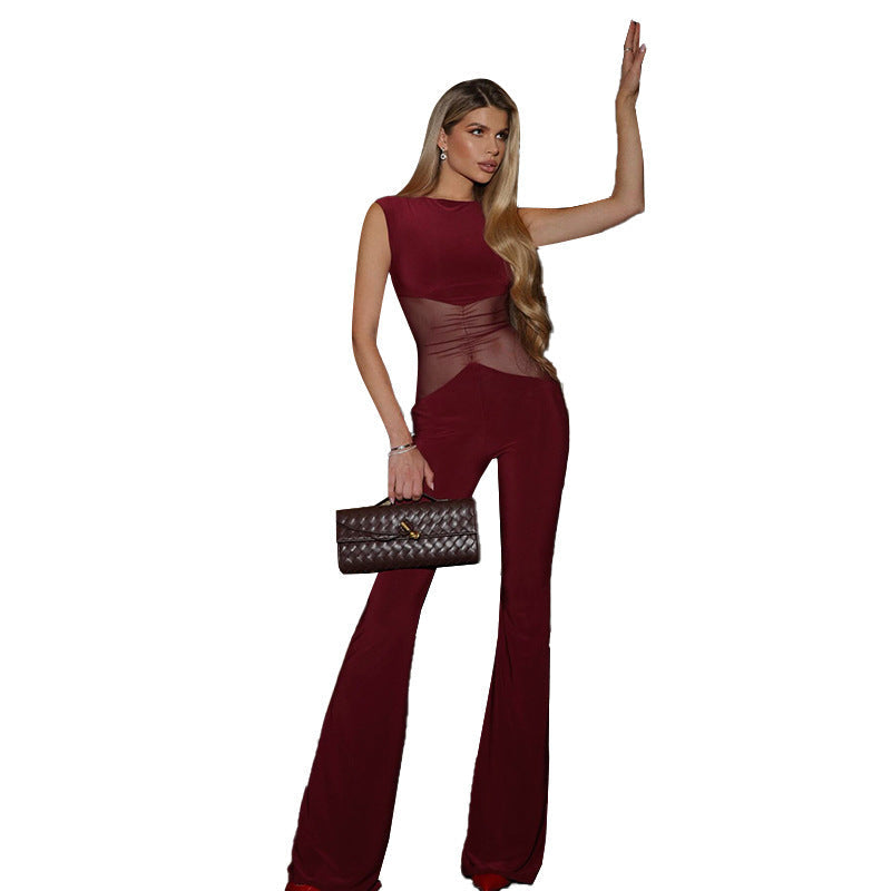 Damen Stylischer Jumpsuit mit innovativem taillierten Design und figurbetonten Details W&W Mode