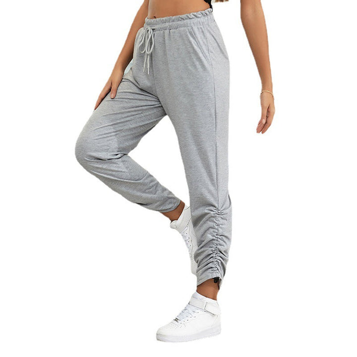 Damen Jogginghose mit stylischem Rüschendetail W&W Mode
