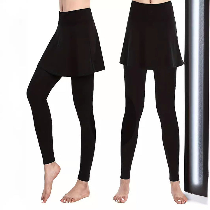 Damen Leggings mit schwingendem Rock W&W Mode