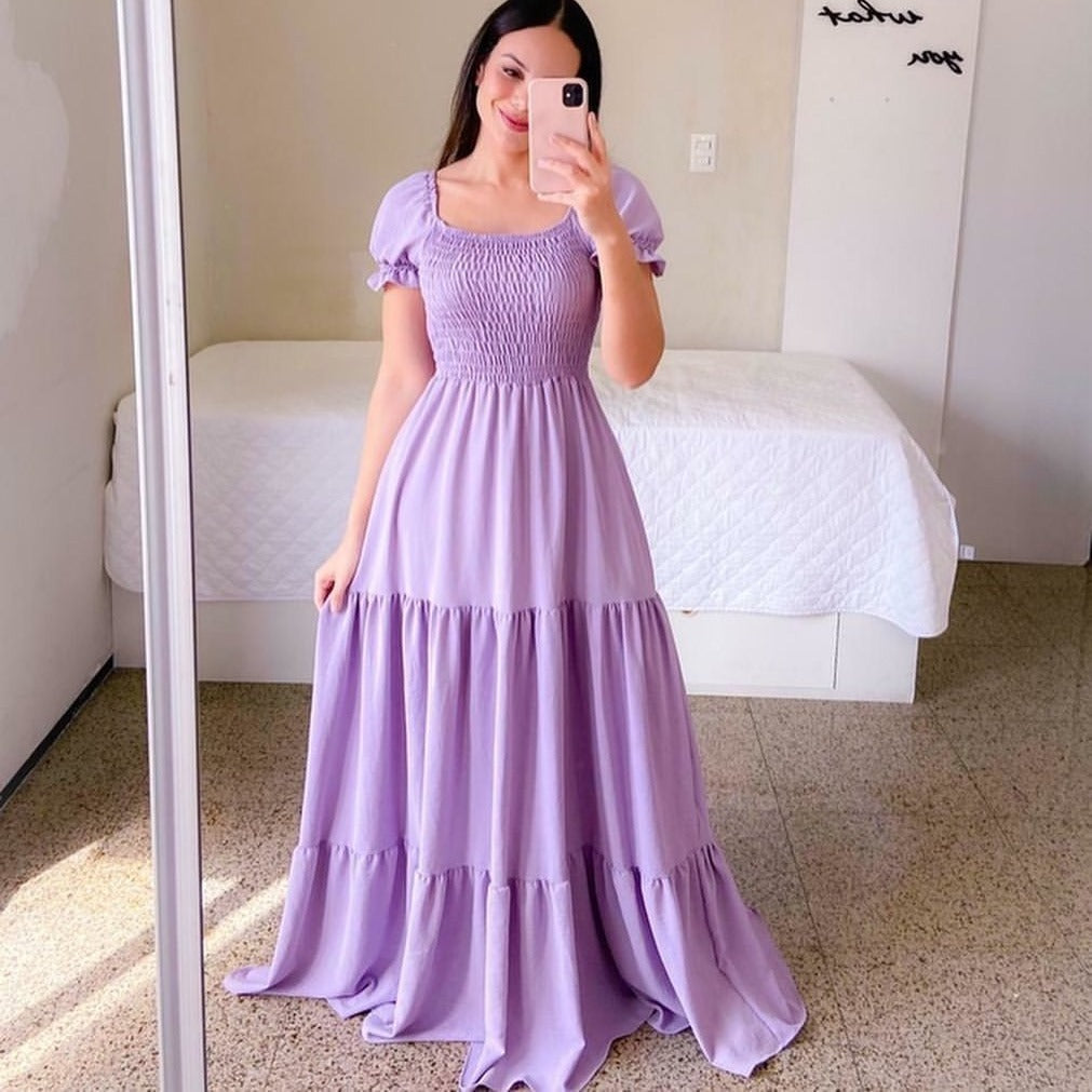 W&W Mode - Schulterfreies Midikleid