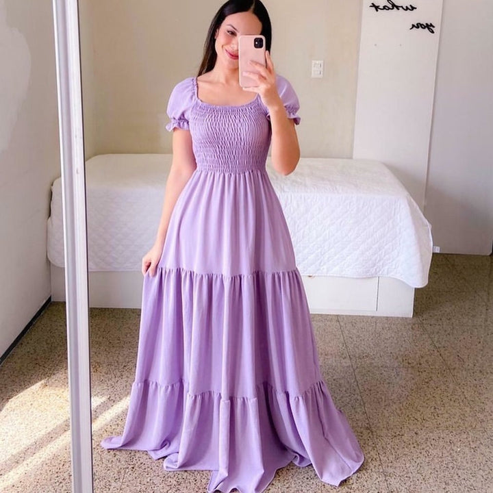 W&W Mode - Schulterfreies Midikleid