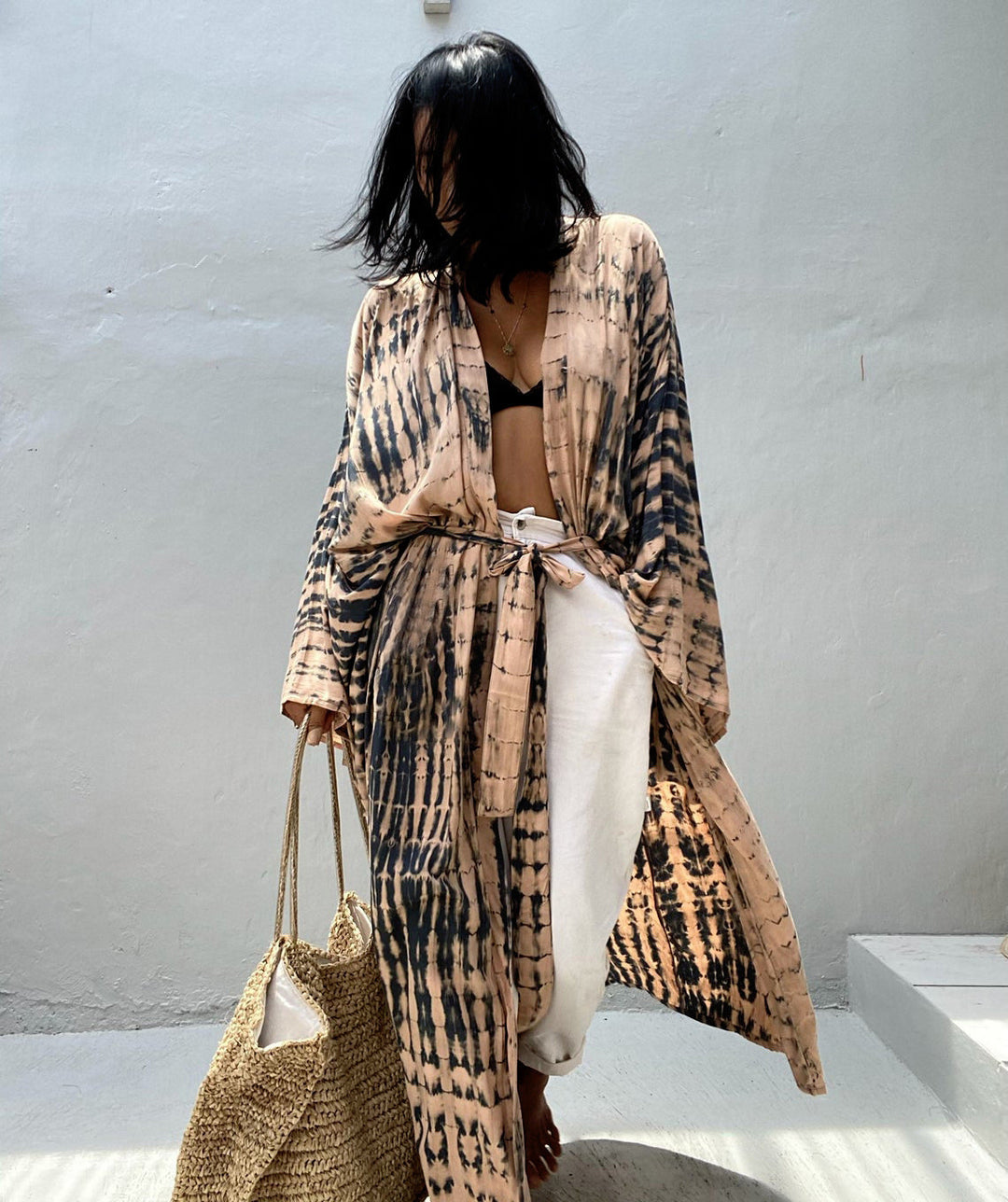 Damen Kaftan Kleid W&W Mode