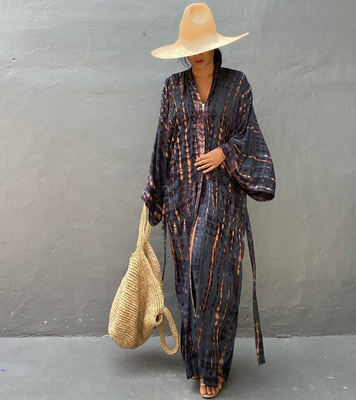 Damen Kaftan Kleid W&W Mode