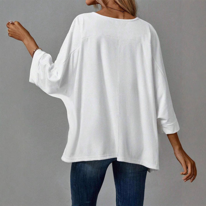Damen lässiges Oversized T-Shirt mit weitem Schnitt und stylischem Rundhalsausschnitt W&W Mode