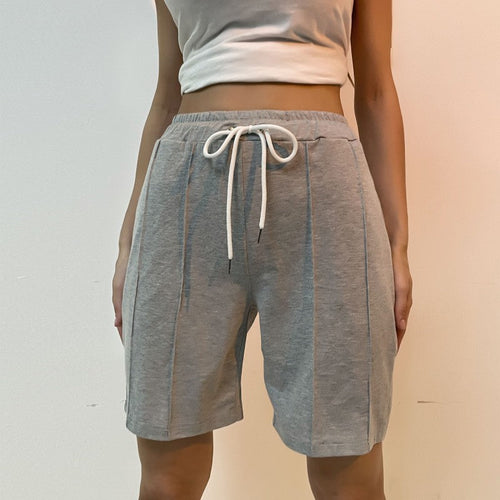 Damen Baumwoll-Shorts mit elastischem Bund und praktischen Taschen W&W Mode