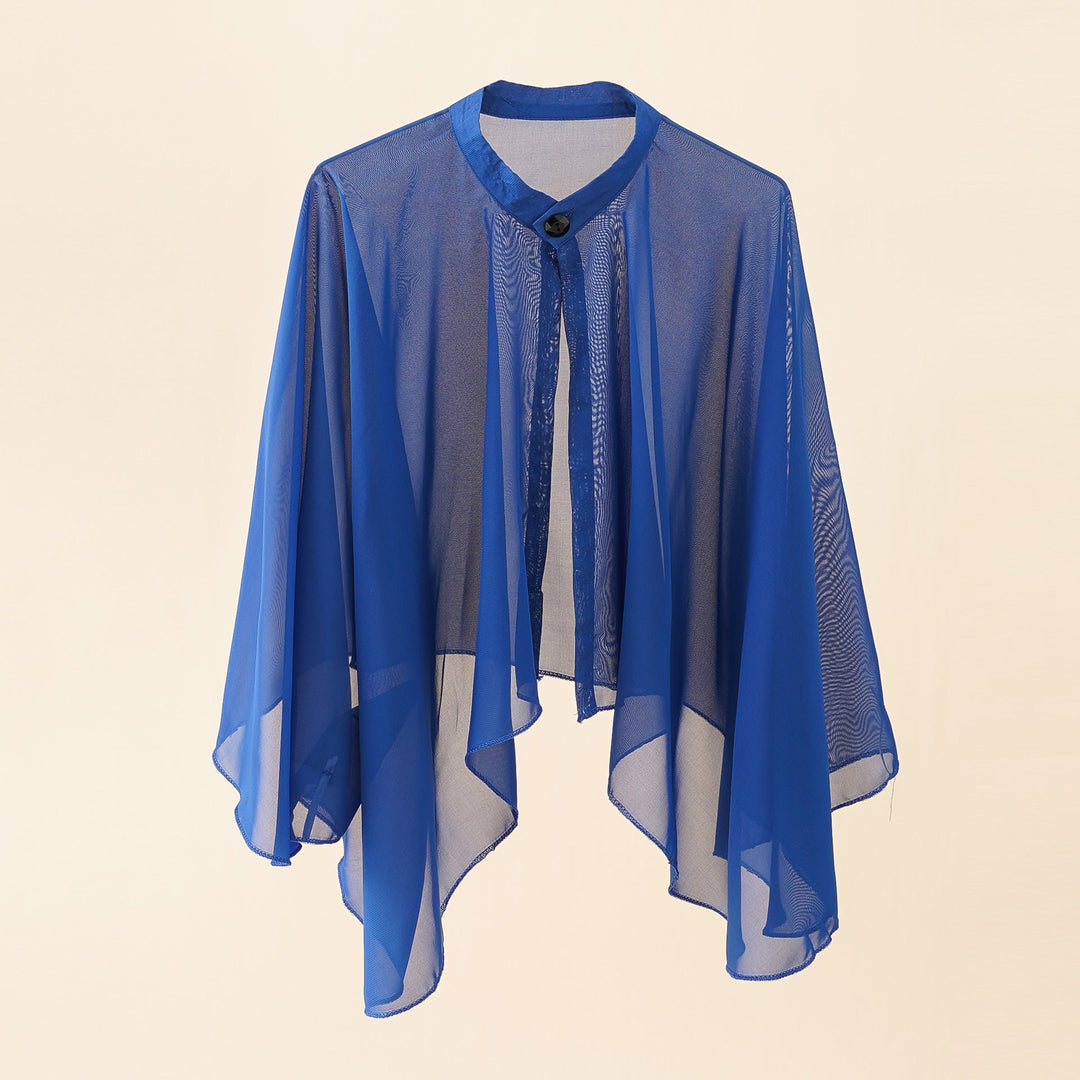 Damen Luftiger Chiffon-Kimono mit weit ausgestellten Ärmeln W&W Mode