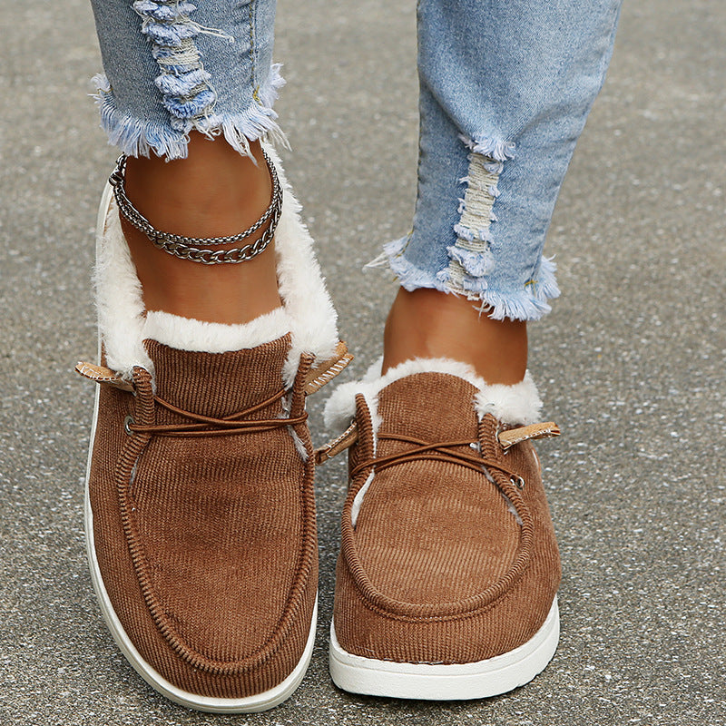 W&W Mode - Elegante Winter-Sneakers mit Fellfutter