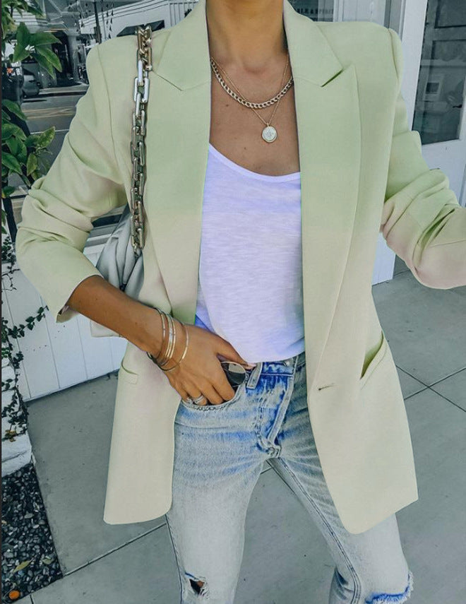 Damen Eleganter Oversized Blazer mit strukturiertem Schnitt und lässigen Details W&W Mode