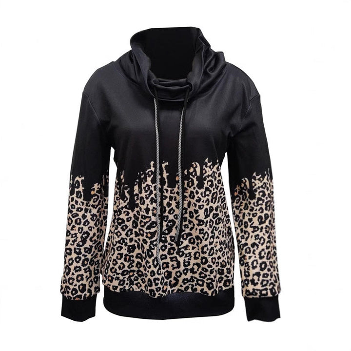 Damen Kapuzenpullover mit trendigem Animal-Print und lässigem Schnitt W&W Mode