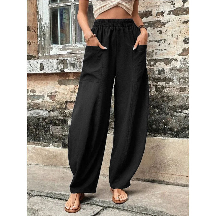W&W Mode | Bequeme einfarbige Taschen Freizeit-Hosen