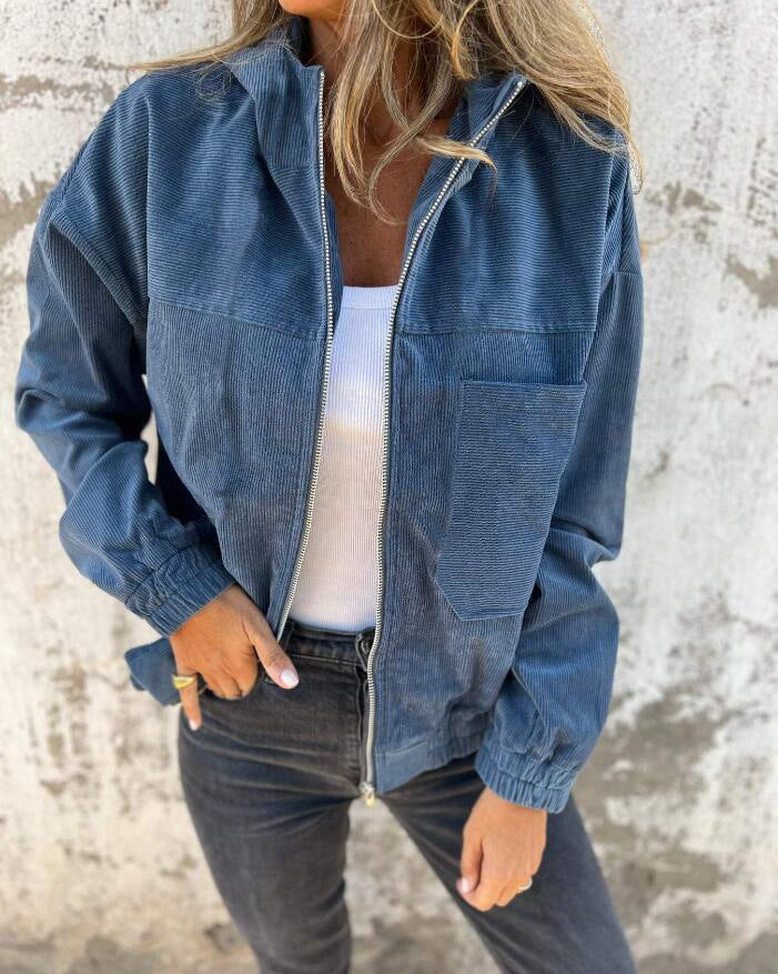 W&W Mode | Minimalistische Cordhosen Hoodie Jacke