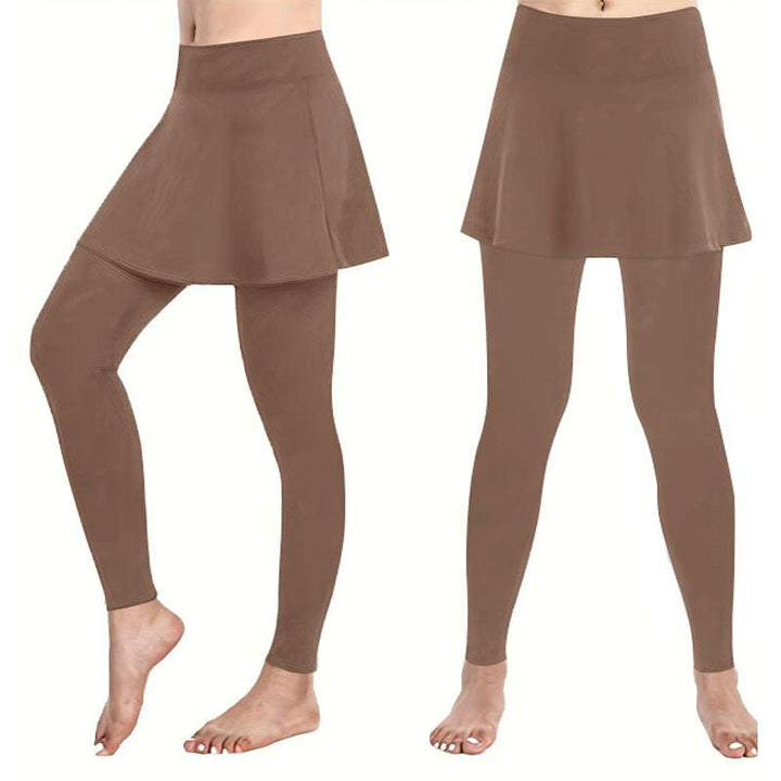 Damen Leggings mit schwingendem Rock W&W Mode