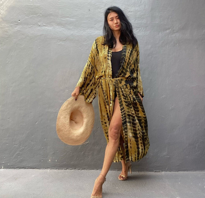 Damen Kaftan Kleid W&W Mode