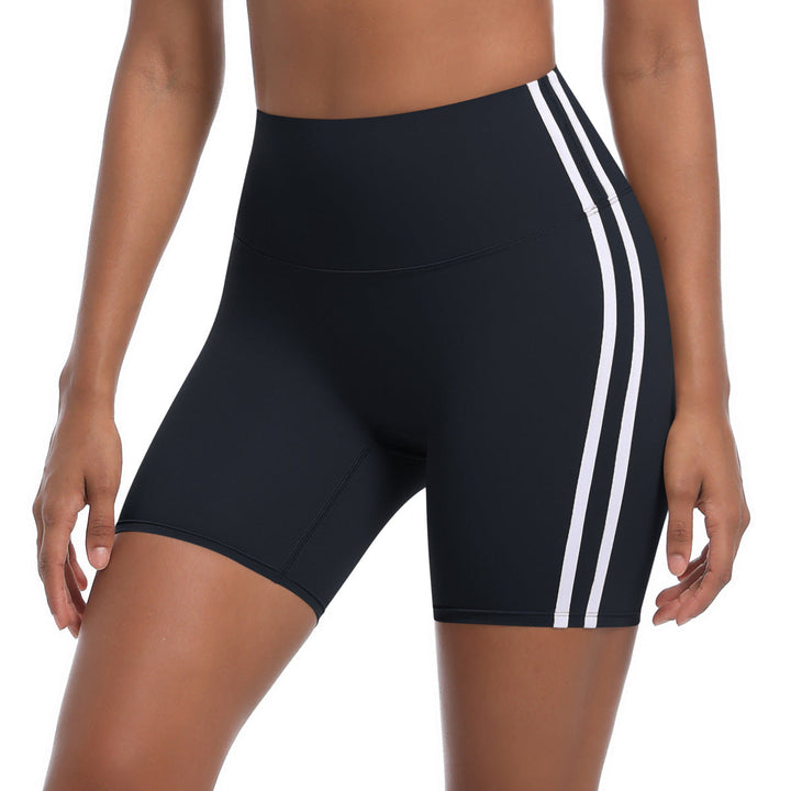 Damen Sportliche Shorts mit hohem Bund und strategischen Einsätzen für aktiven Komfort W&W Mode