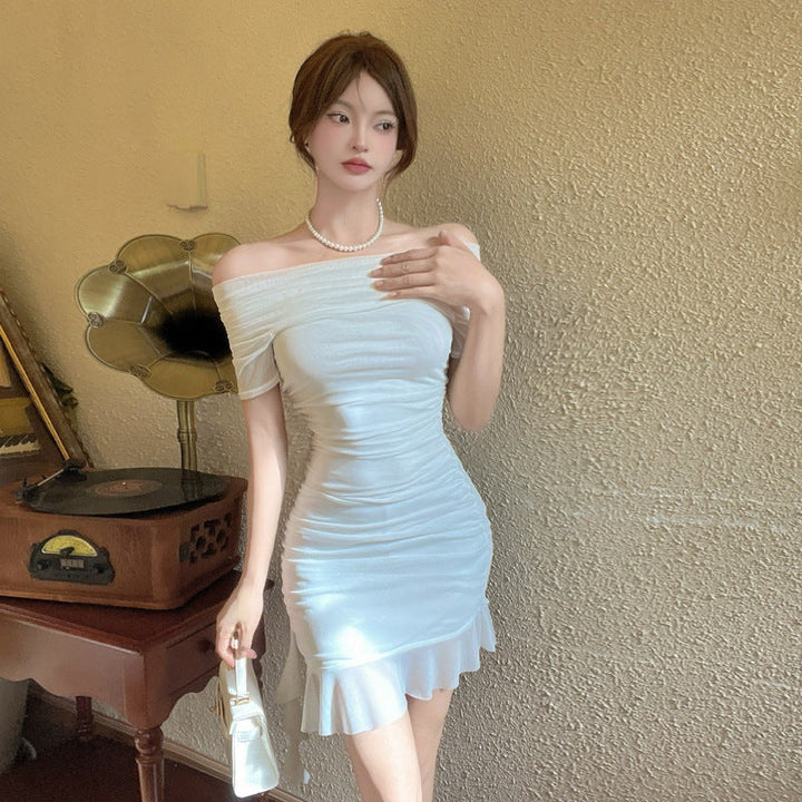 W&W Mode | Mesh Off-Shoulder Bodycon Kleid