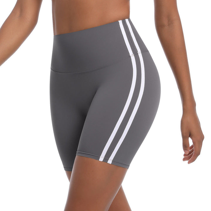 Damen Sportliche Shorts mit hohem Bund und strategischen Einsätzen für aktiven Komfort W&W Mode