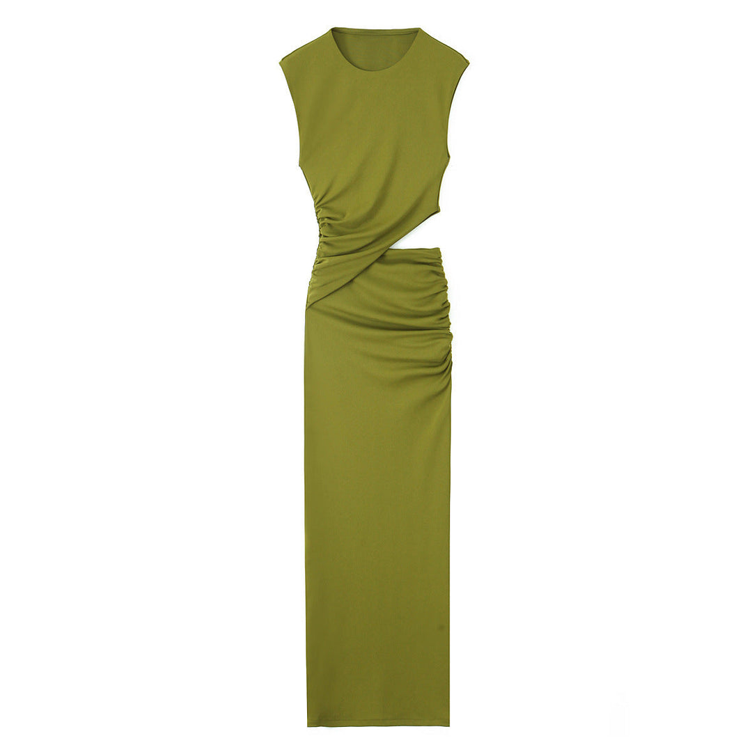 Damen Maxikleid mit elegantem Wickeldesign und raffinierten Raffungselementen W&W Mode
