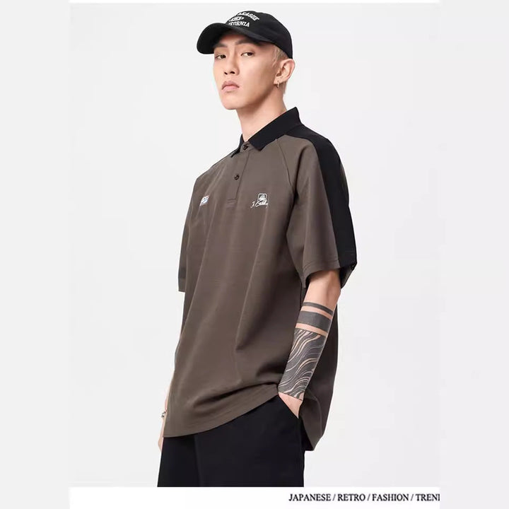 Herren Polo-Shirt mit modernem Strukturdesign und kontrastierenden Akzenten W&W Mode