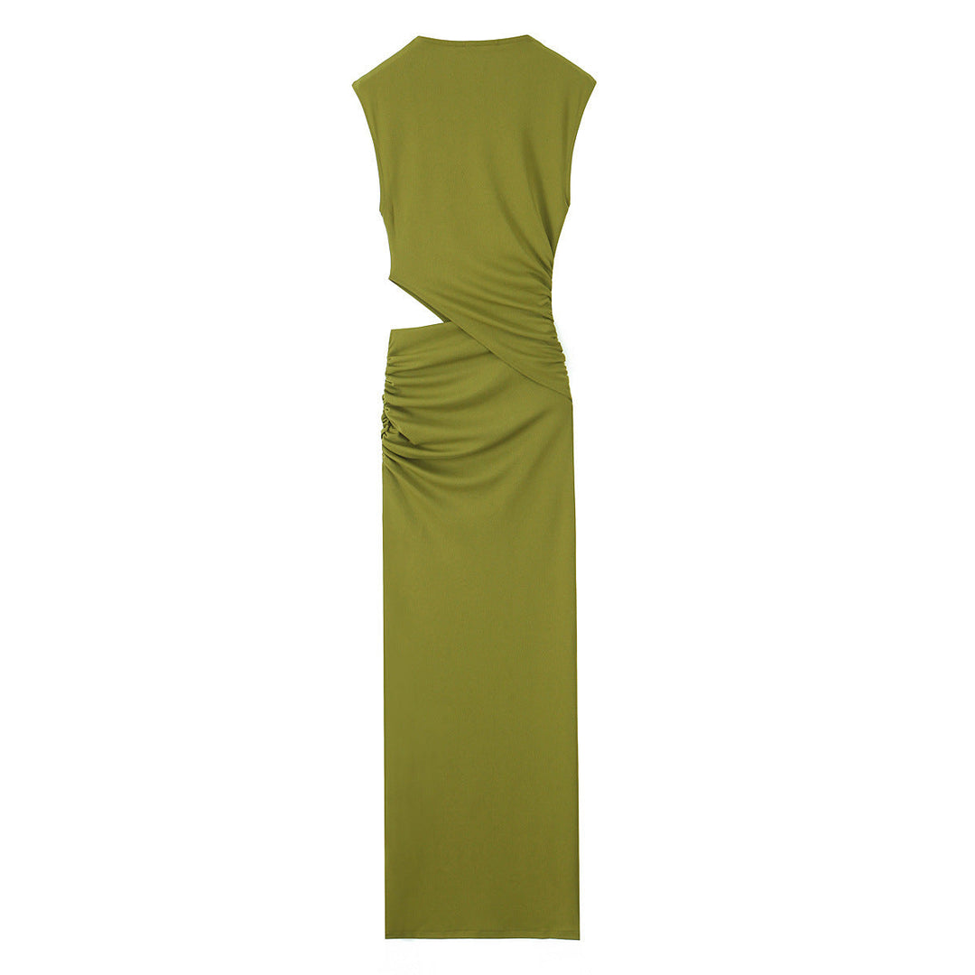 Damen Maxikleid mit elegantem Wickeldesign und raffinierten Raffungselementen W&W Mode