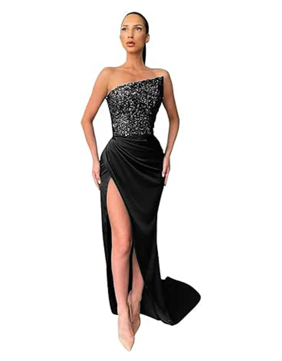 W&W Mode | Elegantes mittellanges Abendkleid