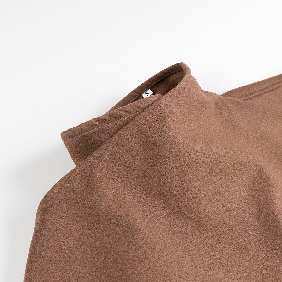 W&W Mode | Stehkragen Cape-Stil Mantel