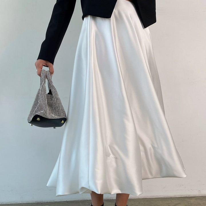 Damen elegantermaxirock mit fließendem Schnitt W&W Mode