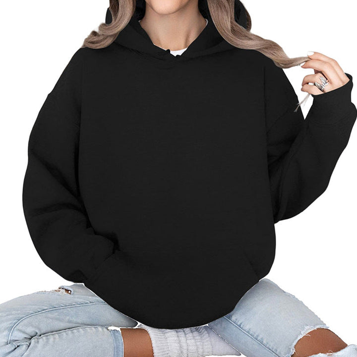 Damen lässiger Hoodie mit kängurutasche und gemütlichem Schnitt W&W Mode
