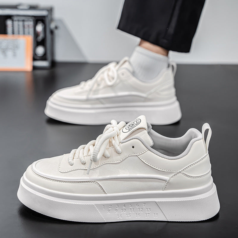 W&W Mode | Atmungsaktive Herren Sneaker Mit Dicker Sohle