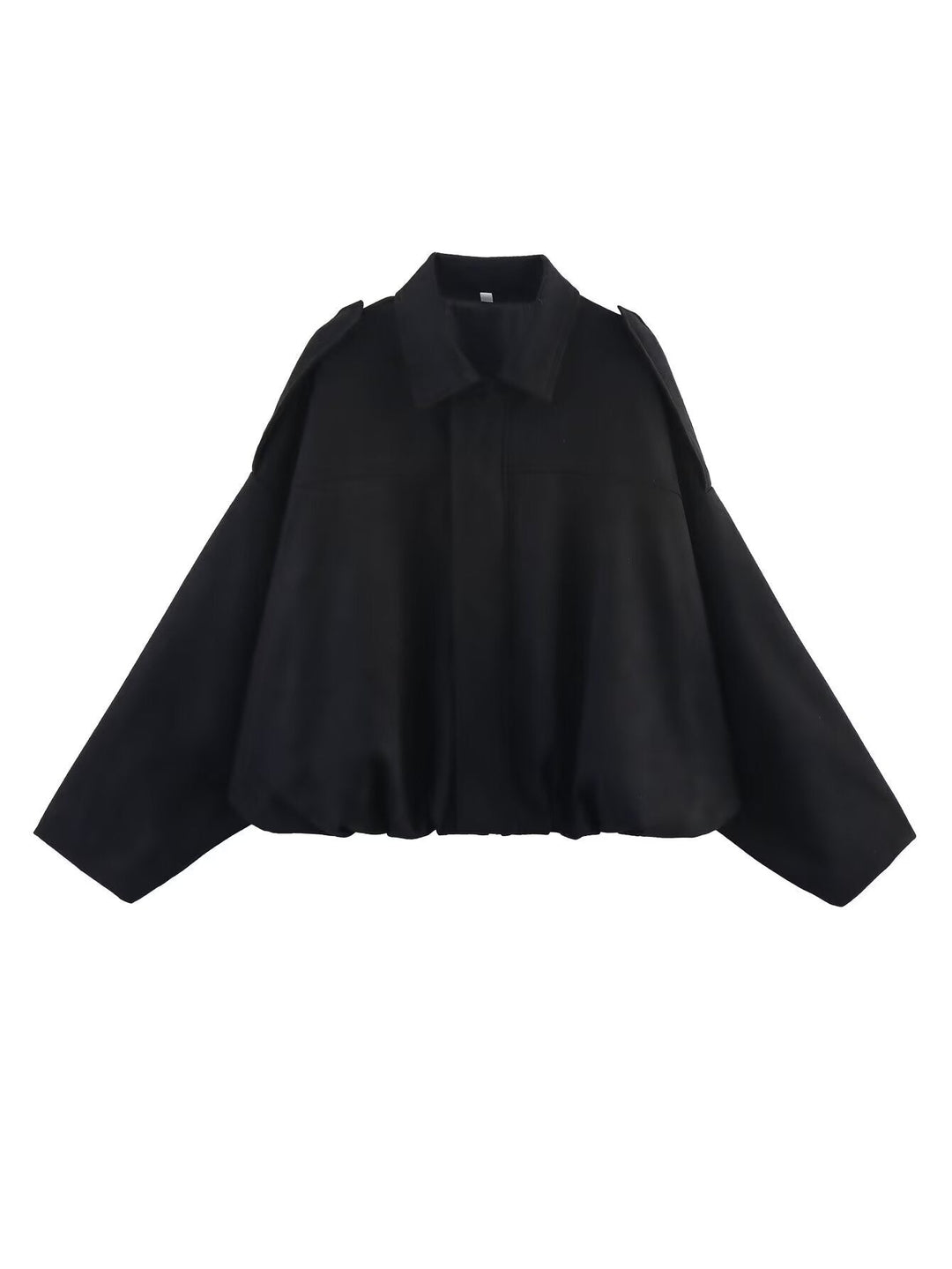 Damen Oversized Jacke mit lässiger Schnittführung und abnehmbaren Kragen W&W Mode