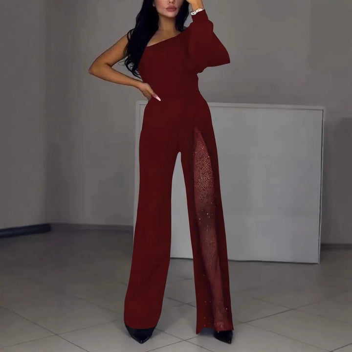 W&W Mode | Sexy einseitiger High-Slit-Jumpsuit