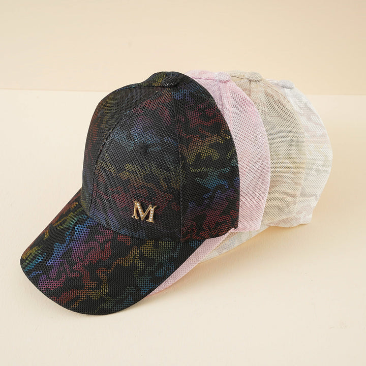 Damen modische Baseball-Cap mit stilvollem Mesh-Design und Glitzer-Applikation W&W Mode