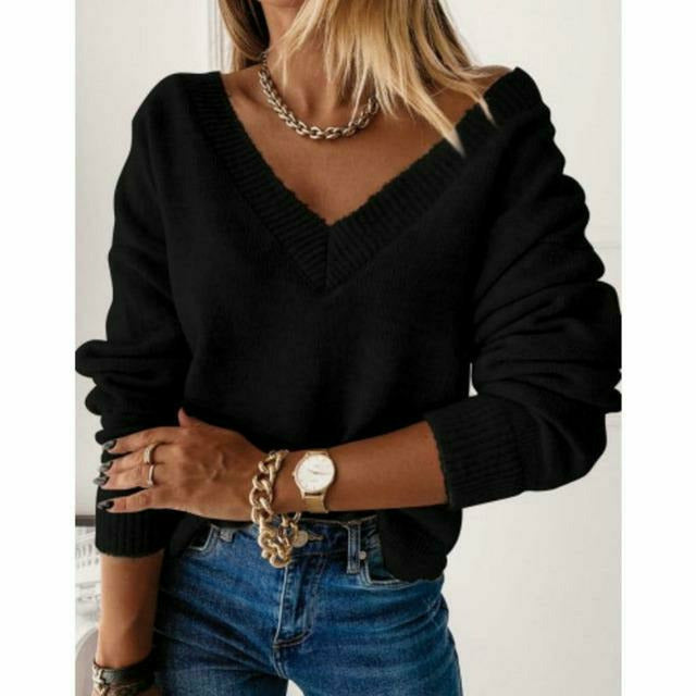 W&W Mode | Pullover mit V-Ausschnitt