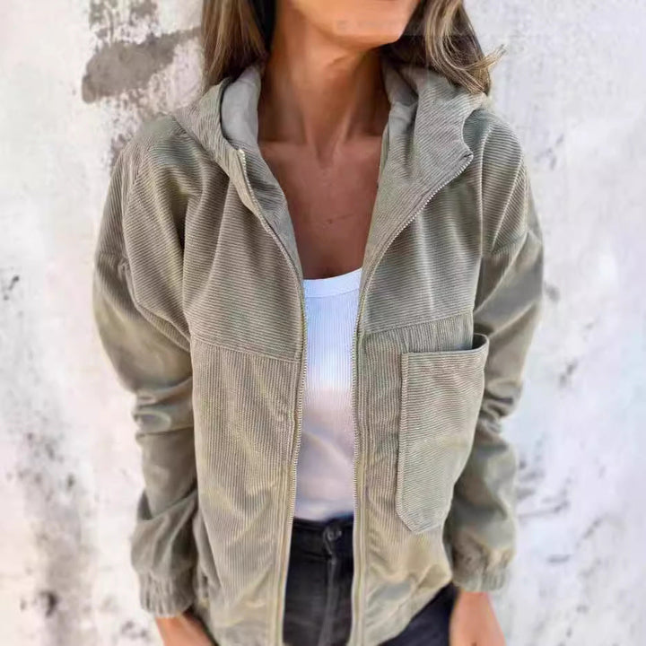 W&W Mode | Minimalistische Cordhosen Hoodie Jacke