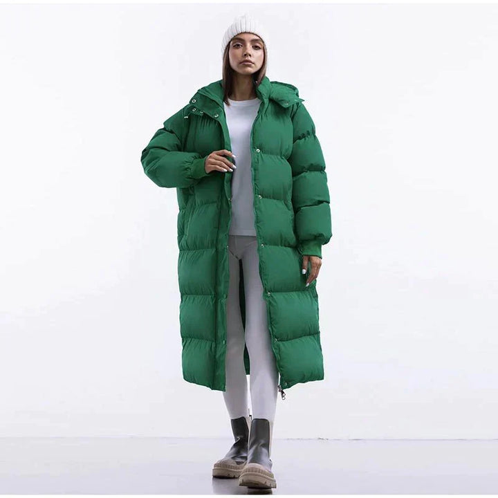 W&W Mode | Lange Gepolsterte Winterjacke für Damen