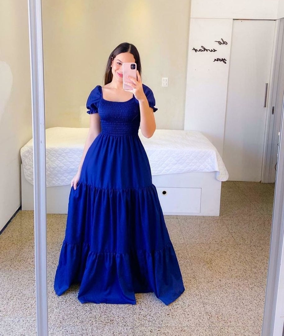 W&W Mode - Schulterfreies Midikleid