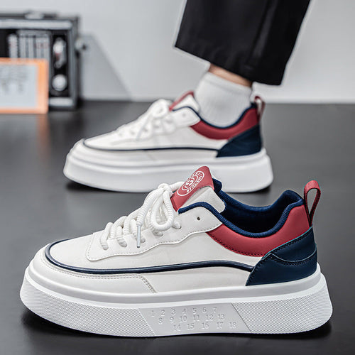 W&W Mode | Atmungsaktive Herren Sneaker Mit Dicker Sohle