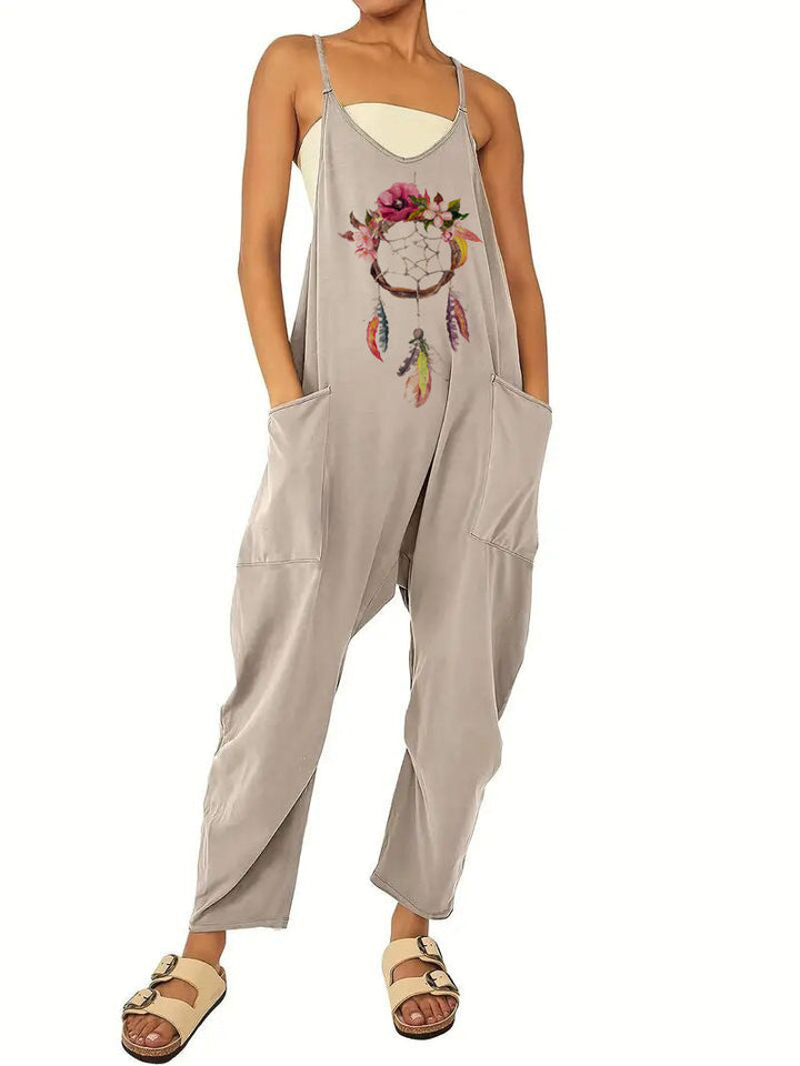 Damen Jumpsuit mit lässigem Schnitt und praktischen Taschen W&W Mode