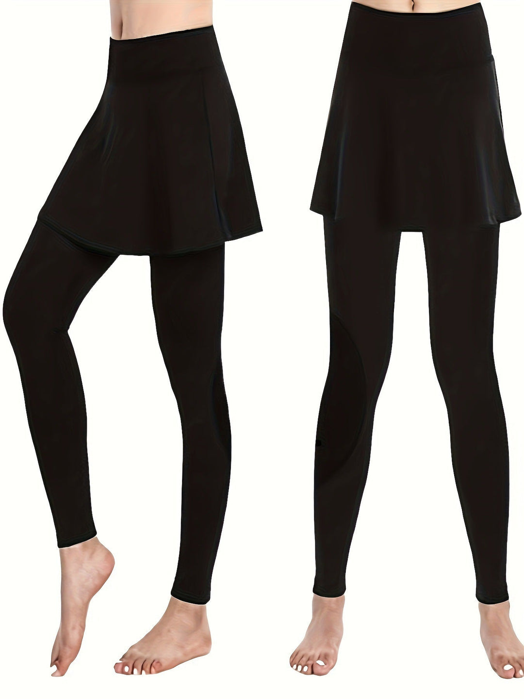 Damen Leggings mit schwingendem Rock W&W Mode