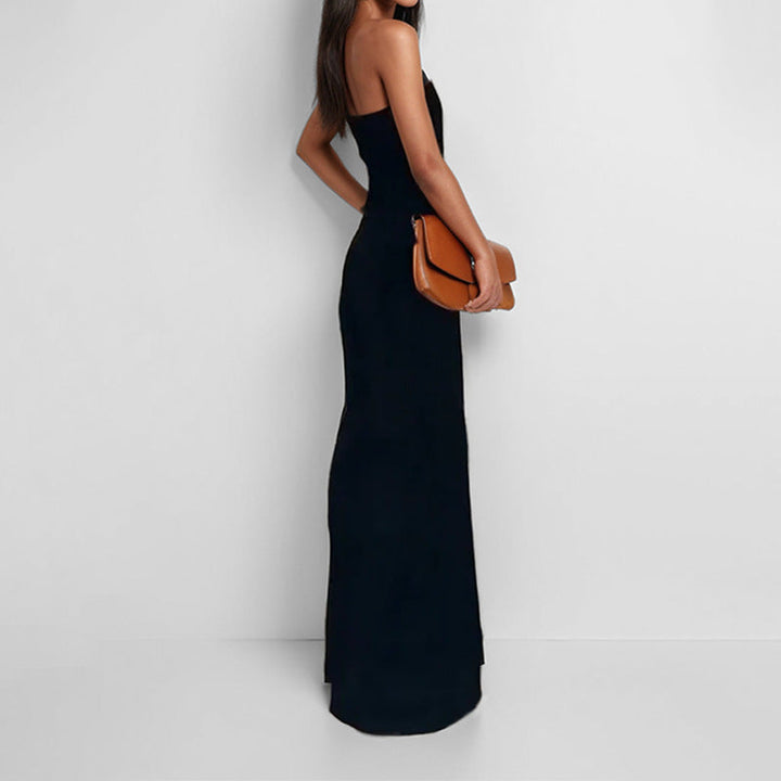 Damen Jumpsuit mit elegantem schulterfreiem Design und weitem Bein W&W Mode