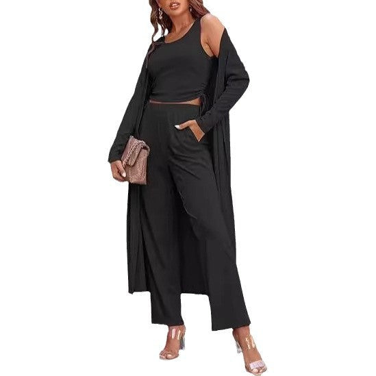 W&W Mode | Strickweste Taschen Drei-Teile-Set