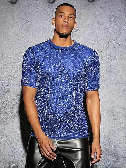 W&W Mode | Sexy Semi Runde Hals T-shirt Für Männer