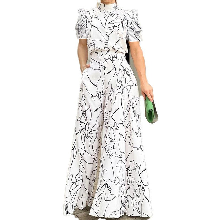 Damen Jumpsuit mit elegantem Wickeloberteil und modischem Oversized-Schnitt W&W Mode