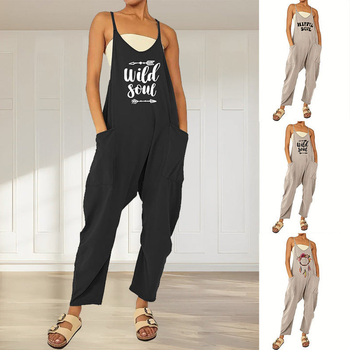 Damen Jumpsuit mit lässigem Schnitt und praktischen Taschen W&W Mode