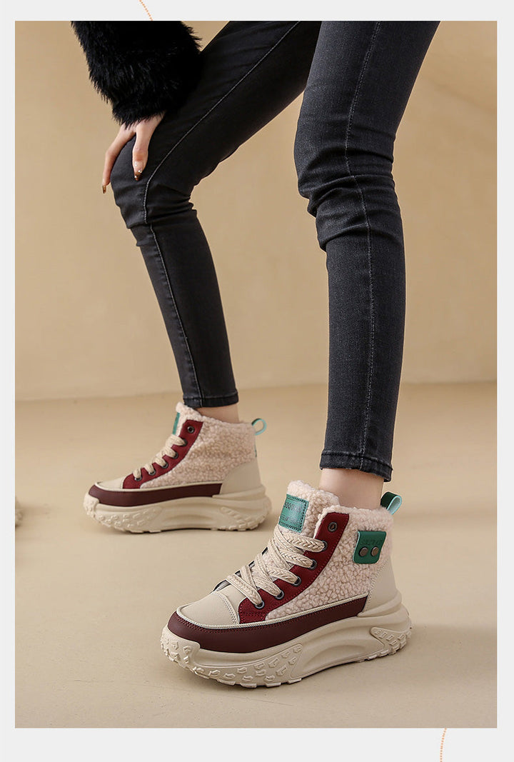 W&W Mode – Wasserdichte Plüsch-Stiefeletten