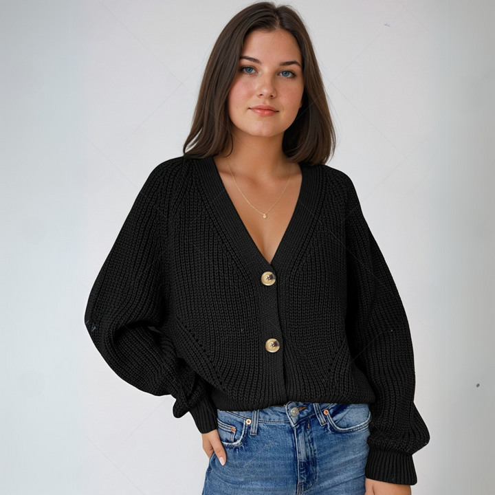 W&W Mode | STRICK-CARDIGAN MIT V-AUSSCHNITT