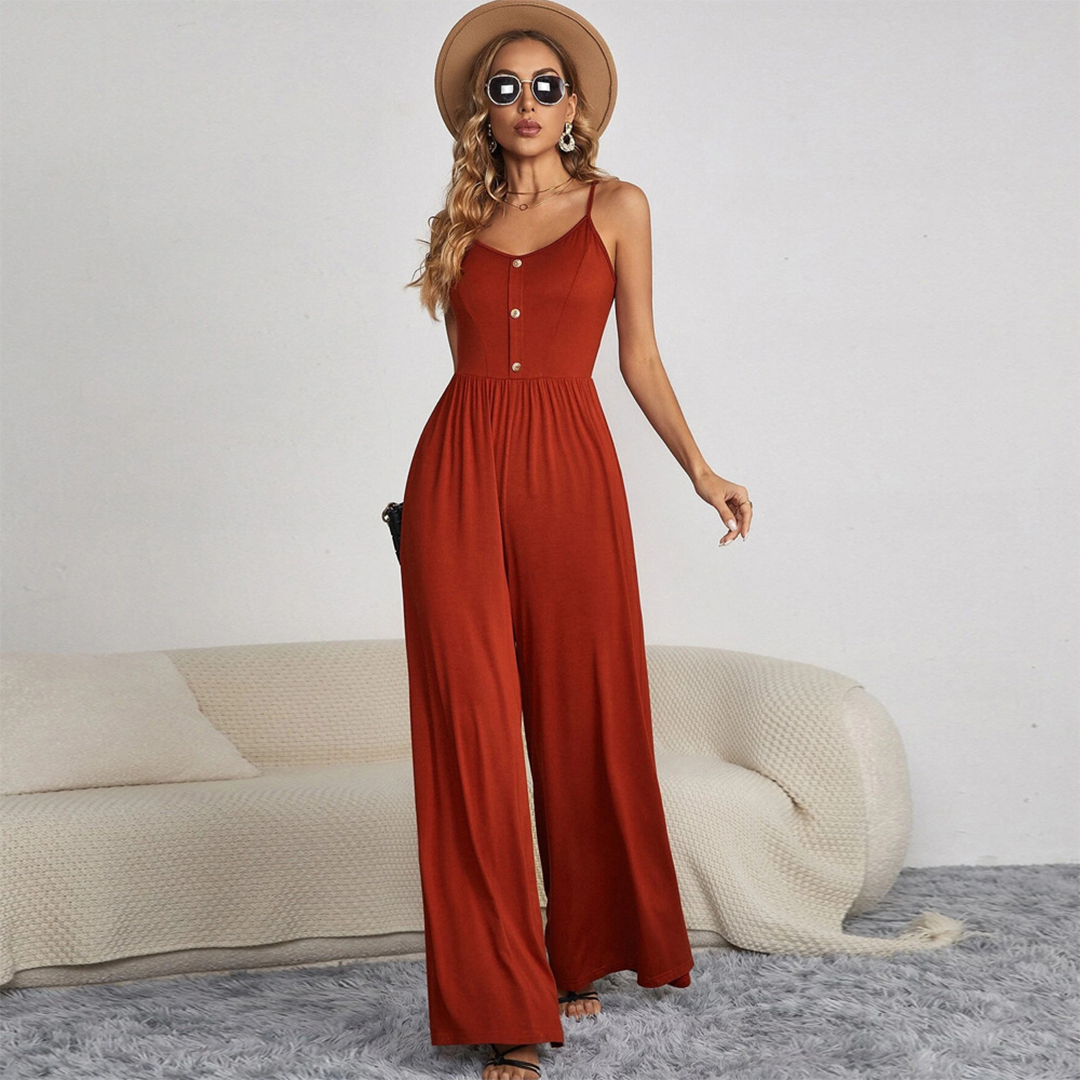 W&W Mode | Bequemer Baumwoll-Jumpsuit für Damen | Lässig und Atmungsaktiv
