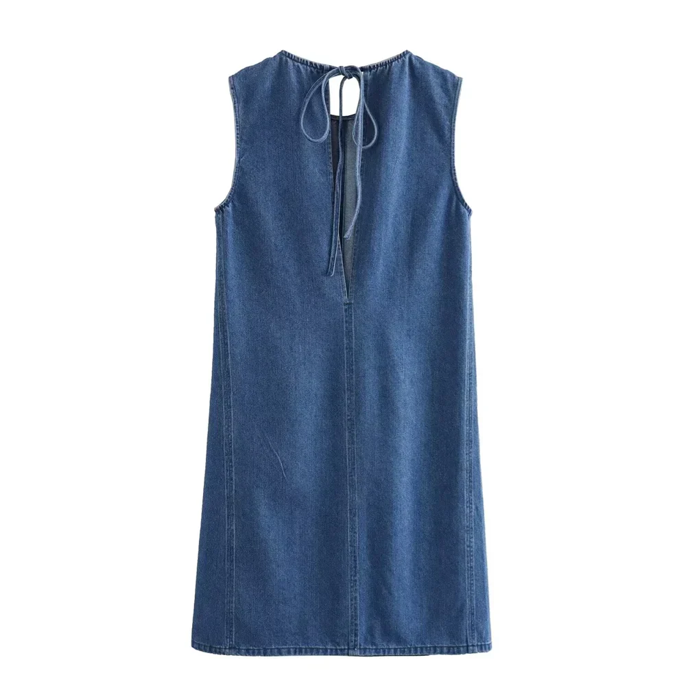 W&W Mode Kleid - Lockere Passform - Baumwolle - Sommer