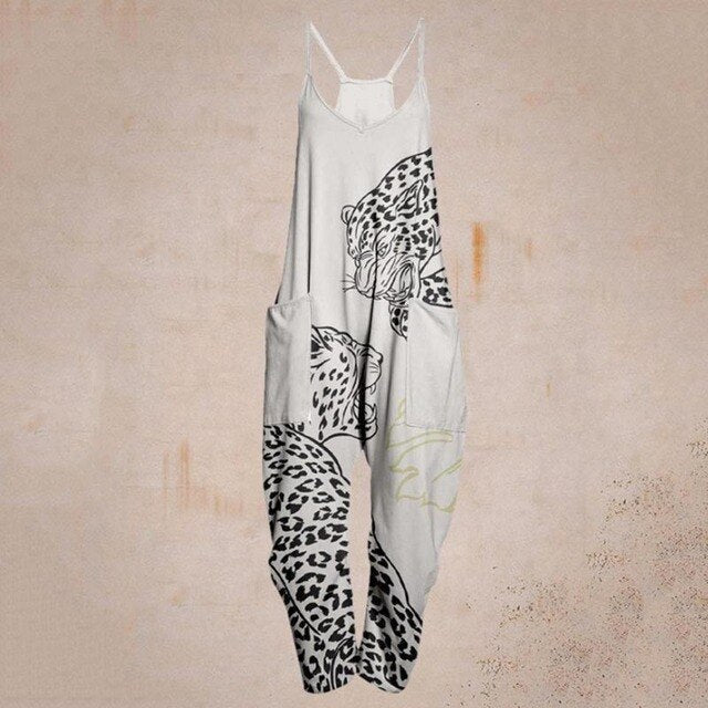 W&W Mode - Geometrischer Träger Jumpsuit